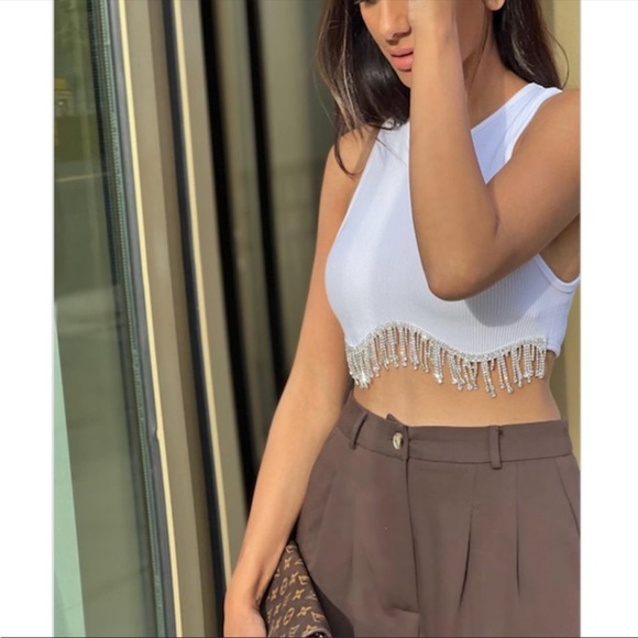 Zara Rhinestone top 🔥 - Picture 6 of 7